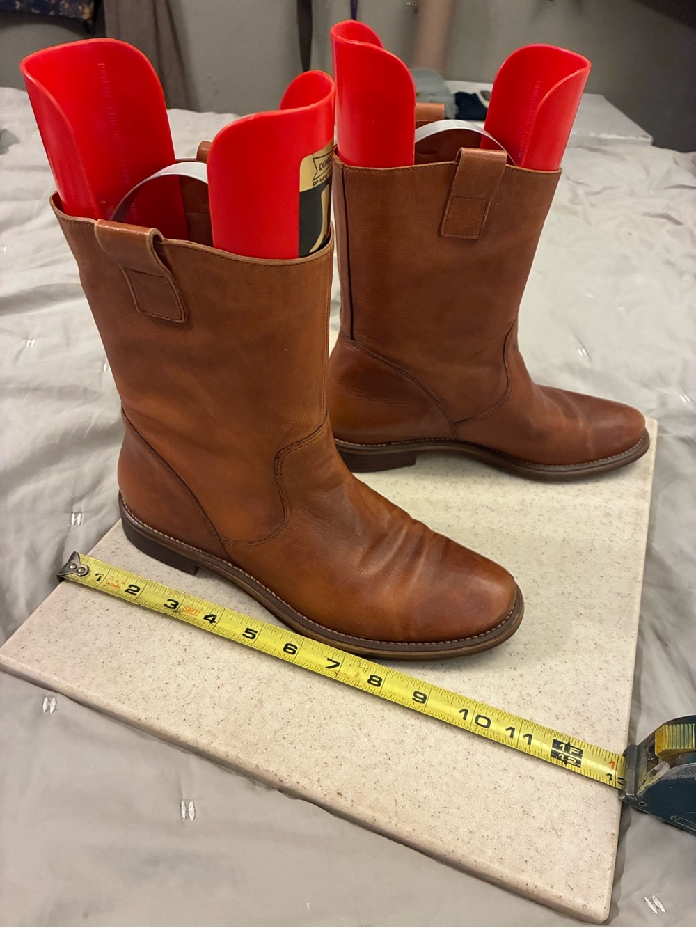 Women’s Cole Haan Brown Leather Pull-On Boots - Classic Casual Style